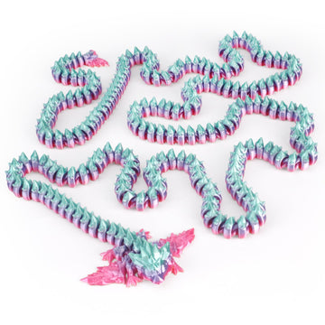 critigulf 3D Print Giant Long Dragon - Largest Size Toothless Dragon with Wings and Pangolin