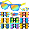 Aggkky Kids Sunglasses Bulk, 16 Pack Kids Sunglasses Party Favors, Neon Kids Sunglasses Bulk For Boys Girls With Uv400 Protectio