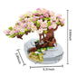 MEIEST Mini Building Blocks Sakura Plant Bonsai Model Set Creative DIY Simulation Cherry Blossom Flower Botanical Collection Construction Building Bricks Toy for Kids mature-themed Home Decor