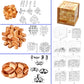 18 Pack Wooden Brain Teaser Puzzles Easter Basket Stuffers Wooden Burr Puzzles Brain Teaser Puzzle With Gift Packing Box Magic Puzzle Games Toys For Kids And Adults By Ahyuan (Bamboo)