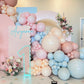 129Pcs Pink Rainbow Balloons Garland Arch Kit Double Stuffed Macaron Pastel Blue Balloons Garland Kit Yellow Balloons For Baby S