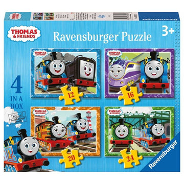 Ravensburger Thomas & Friends Jigsaw Puzzles for Kids Age 3 Years Up - 4 in a Box (12, 16, 20, 24 Pieces) - Educational Toys for