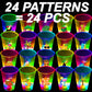 Mishunyus 24Pcs Glowing Hawaiian Luau Party Cups Flashing Tiki Party Cups Tropical Luau Party Decorations Hawaiian Party Supplie
