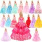Barwa 5 Pcs Handmade Doll Clothes Wedding Gowns Party Dresses For 11.5 Inch Dolls