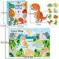 Wonderful Dinosaur 8 Floor Puzzles and Giant Map