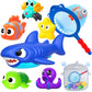 Gzhfmus No Hole Mold Free Baby Bath Toys For Kids Ages 1-3,Water Toys For Babies And Toddlers,Ocean Animal Bath Toys For Bathtub,Shower,Beach, Pool,Water Table,Boys Girls Gifts With Storage Bag