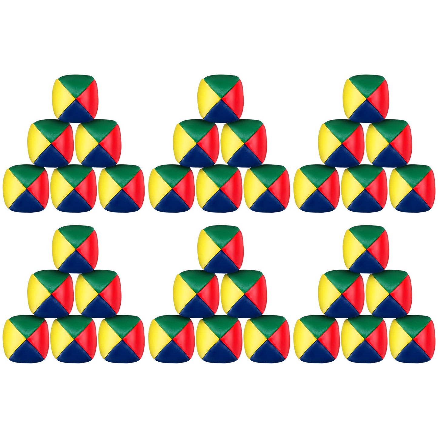 Leitee 36 Pcs Juggling Balls for Beginners 2 Inch Small Soft Durable Colorful Juggling Balls Bulk for Boys Girls mature-themeds Toy Game (Blue  Yellow  Red  Green)