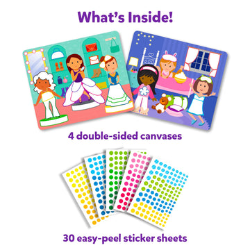 Skillmatics Dot It Sticker Art - Dress Up, Mess-Free Fun for Kids, 500+ Stickers, Craft Kits, DIY Scrapbooking Activity, Travel