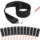 Hiunicorn 12Pcs Black Dance Ribbons Praise Dance Streamers Party Favors For Kids Rhythmic Gymnastics Party Streamers Decoration, Kids Ribbon Silks Sticks Wands