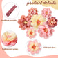 MotiMind 12 Pcs Large Colorful Tissue Paper Flowers 20  10   Giant Fiesta Paper Flowers Mexican Pom for Carnival Party Wall Ba