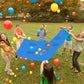 Sonyabecca Hole Tarp Team - Blue Building Game Props Outdoor Fun Equipment - Passing & Dribbling - 98''L x 71''W