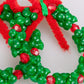 Christmas Crafts for Kids Adults Families, Beaded Ornament Kit to Make Wreath/Candy Cane/Xmas Tree/Snowman, Holiday Decorations