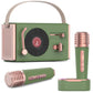 Wowmoment Mini Karaoke Machine For Kids&Adults, Portable Bluetooth Speaker With 2 Wireless Microphones, Stereo Sound Enhanced Ba