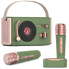 Wowmoment Mini Karaoke Machine For Kids&Adults, Portable Bluetooth Speaker With 2 Wireless Microphones, Stereo Sound Enhanced Ba