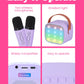 Verkb Mini Karaoke Machine With 2 Wireless Microphones For Kids, Kids Toys For Girls And Boys, Portable Bluetooth Speaker Gift F