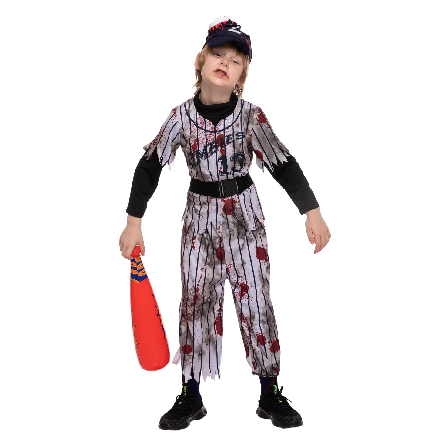 Spooktacular Creations Zombie Baseball Player Costumes for Boys  Scary Halloween Costume for Kids  Halloween Parties-S(5-7yr)