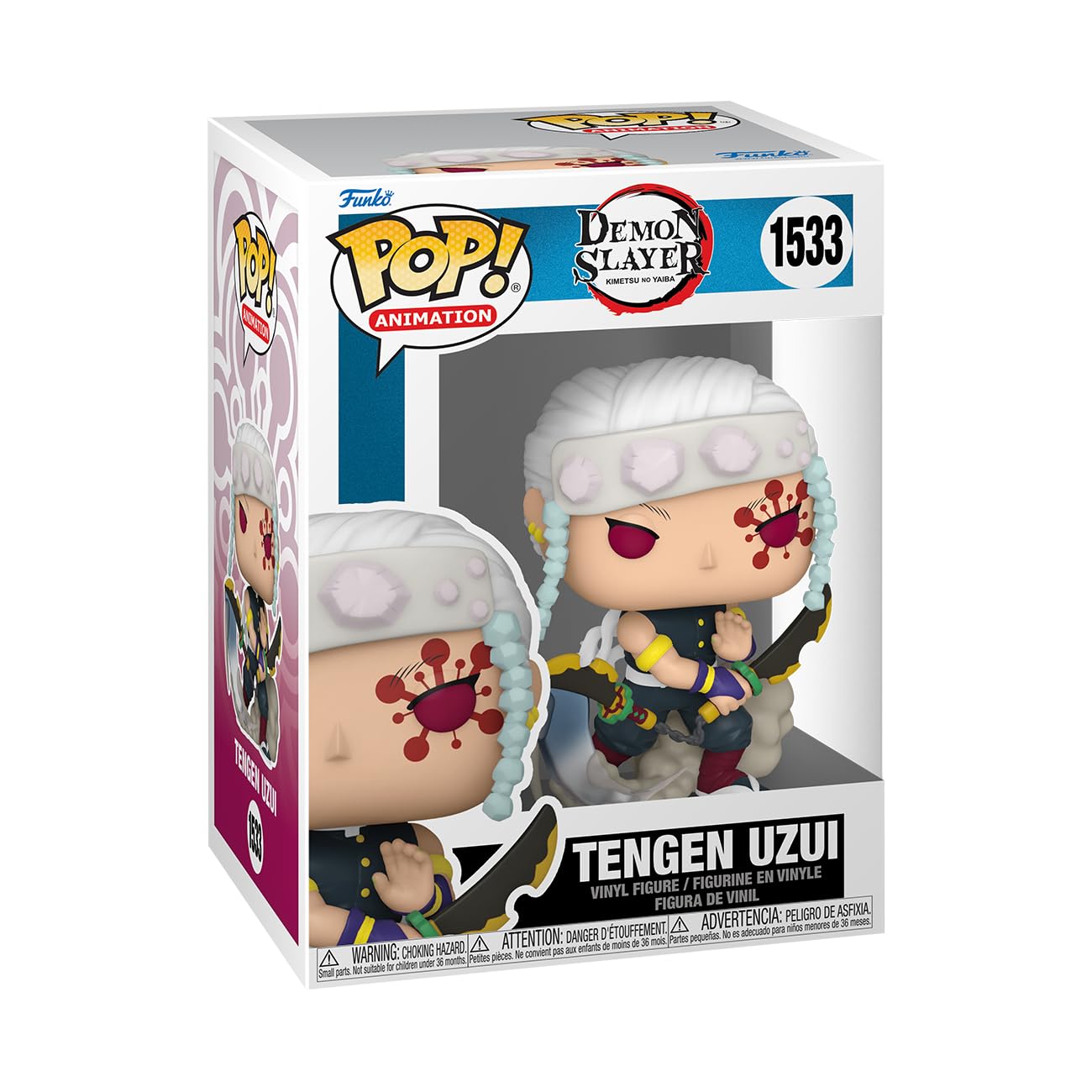 Funko Pop! Animation: Demon Slayer - Tengen Uzui - 1/6 Odds For Rare Chase Variant - Metallic - Collectable Vinyl Figure - Gift Idea - Official Merchandise - For Kids & Adults - Anime Fans