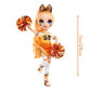 Rainbow High Cheer Poppy Rowan – Orange Cheerleader Fashion Doll With 2 Pom Poms And Doll Accessories, Great Gift For Kids 6-12 Years Old