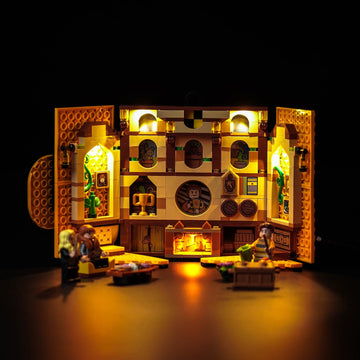 Hilighting Upgraded Led Light Kit For Lego Hufflepuff House Banner Building Set, Compatible With Lego 76412, Gift Idea For Boys,