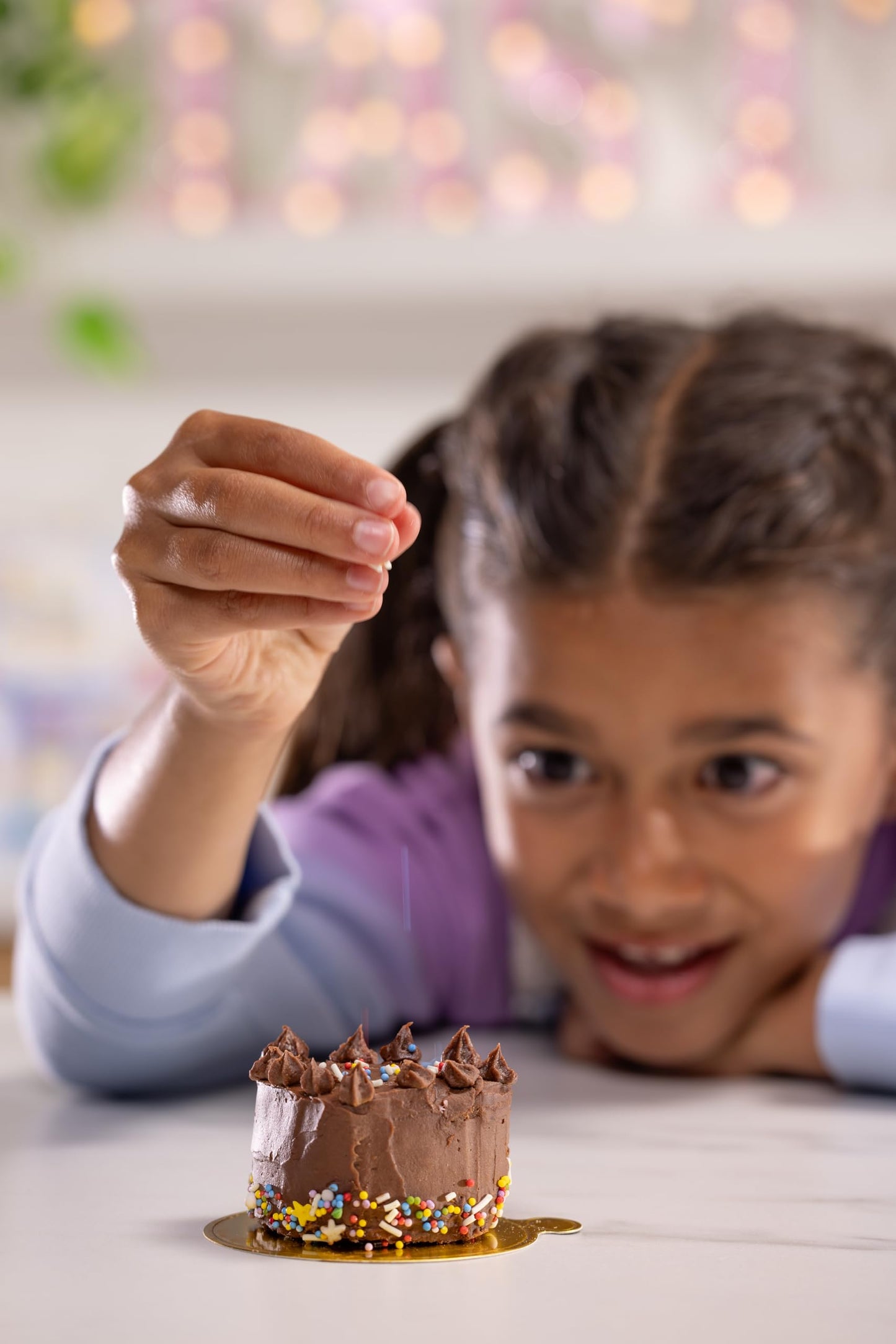 Goliath Tasty Tinies Bake Shop Chocolate Cake Mix Kit with Pink Pop Sprinkles & Chocolate Frosting Mix | Bake & Decorate 2 Real