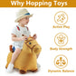iPlay, iLearn Bouncy Pals Hopping Horse Toy - Inflatable Plush Ride-On Bouncer, Large, Yellow, Model RI-HOYE-049-B for Toddlers 18 Months