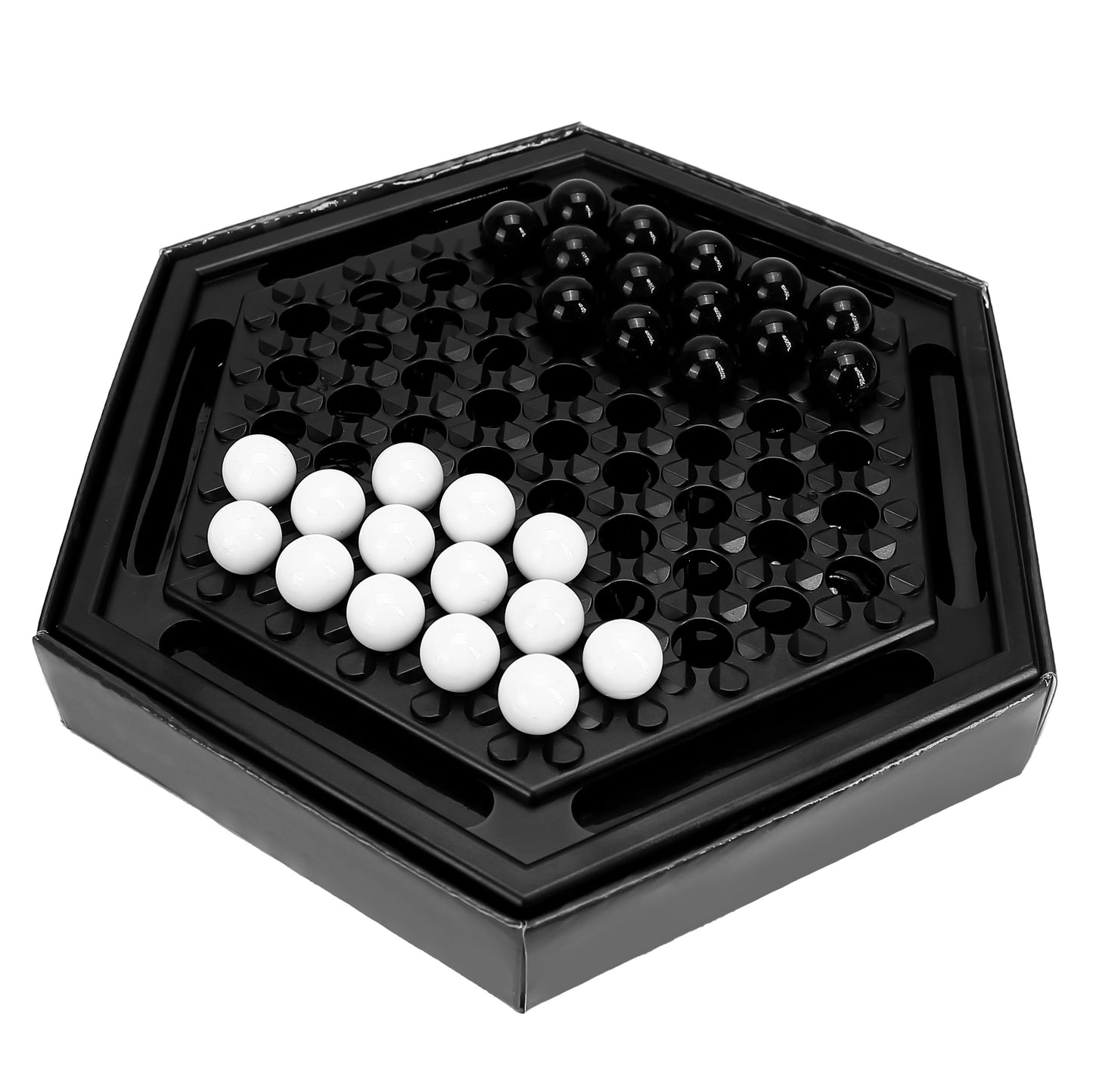 Chess Sets Board Game - Abalone Family Strategy Game for mature-themed  Desktop Home Marble Chess Game Set for Intellectual Development  Table Games & Party Fun