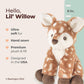 Bearington Baby Willow Plush Fawn Stuffed Animal, 9 Inches