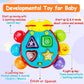 Baby Crawling Toy 6 To 12 Months Spanish English Bilingual Learning Toy For Infants 0-3-6 7 8 9 10 12-18 Months Educational Musical Light Up Toy 1 Year Old Boy Girl Gift Toddler Ladybug Tummy Time