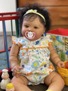 Kokomandy Black African American Reborn Toddler Baby Doll Girl 24 Inch Cute Silicone Reborn Baby That Look Real Alive Soft Body