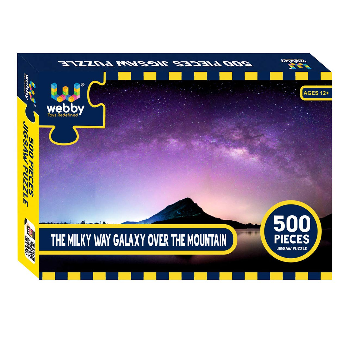 Webby Kids The Milky Way Galaxy Over The Mountain Jigsaw Puzzle, 500 Pieces