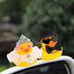 wonuu Pair Set of 2 Wedding Rubber Ducks  Bride Groom Duckies Marriage Rubber Duck Mini Couple Ducky for Ceremony Gift Souvenir Marry Blessings Elegant Heartwarming Present  White Double Lace Dress