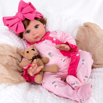 Aori Lifelike Reborn Baby Dolls Realistic Baby Girl Dolls 22'' Newborn Baby Girl With Doll Accessories For Girls 3+