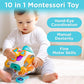 iPlay, iLearn 10-in-1 Baby Busy Board Cube, Montessori Sensory Toy for Toddlers, Medium Size, Plastic, Ideal for Ages 1-3