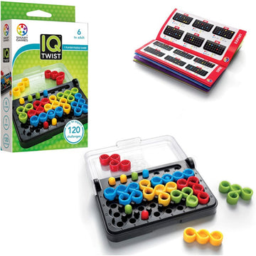 Smartgames Iq Twist, A Travel Game For Kids And Adults, A Cognitive Skill-Building Brain Game - Brain Teaser For Ages 6 & Up, 12