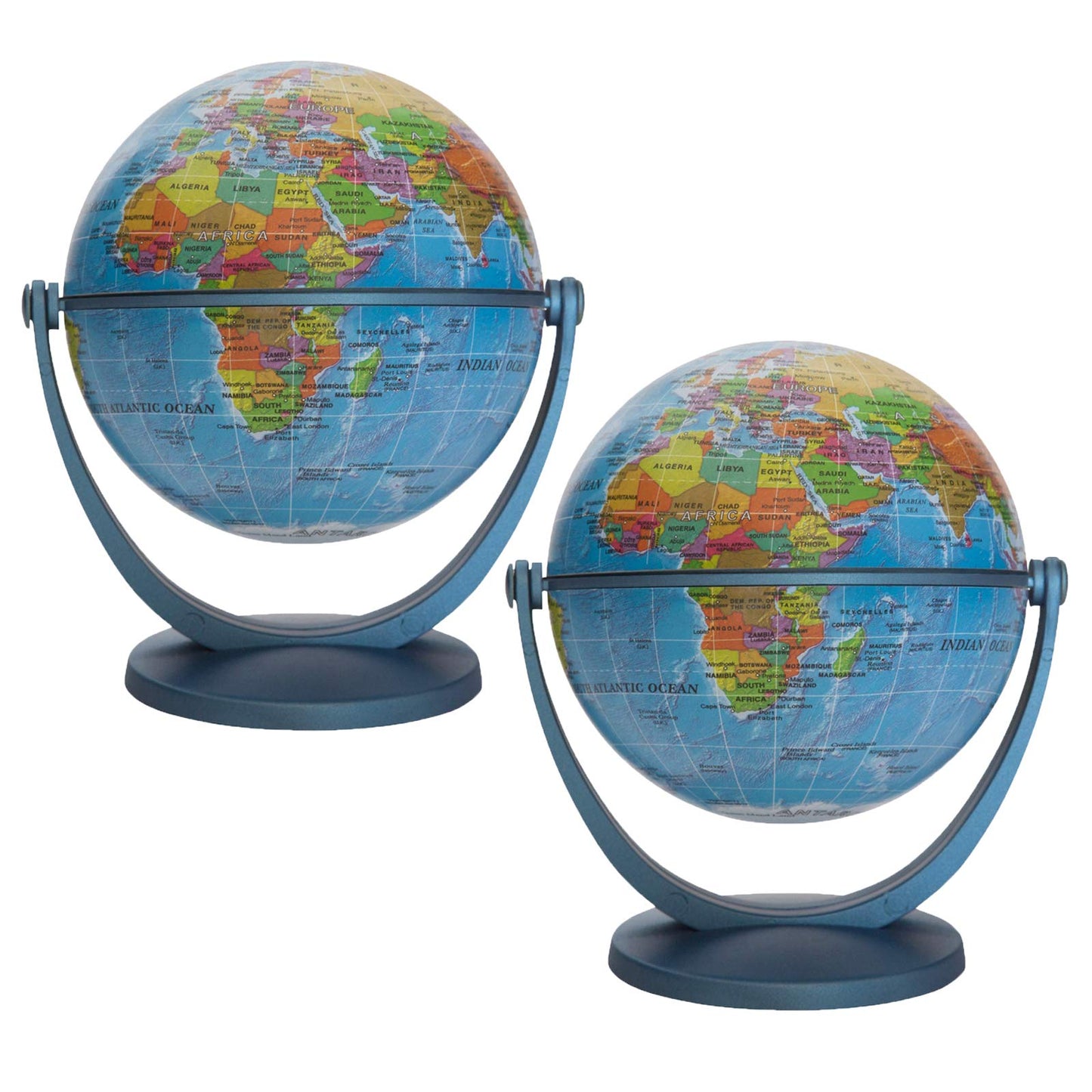Waypoint Geographic 4'' Blue Ocean Gyroglobe, Pack Of 2