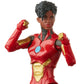 Marvel Hasbro Legends Series 6-inch Ironheart Action Figure Toy  enhanced Design and Articulation  Includes 5 Accessories and 1 Build-A-Figure Part  Red gold
