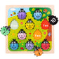 Wooden Counting Ladybugs Montessori Counting Toys For Toddlers Learning Education Toy Ladybugs Puzzle Numbers Matching Preschool