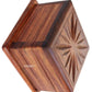 TOSQP27 Secret Box Brainteaser Puzzle Case, 4-Inch Rosewood Storage Organizer, Unique Gift for Her, Girlfriend, Men