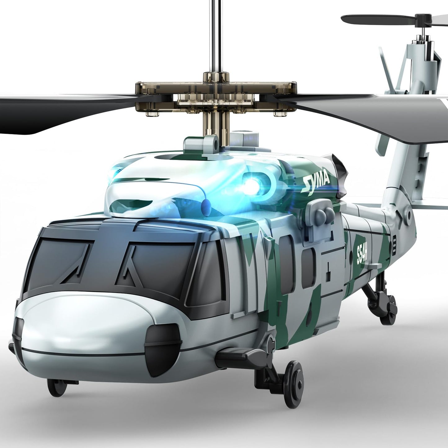 Syma Rc Military Helicopter S54H For Kids - One-Key Start/Landing, Altitude Hold, Upgraded Protection System, 3.5 Channel Toy Fo