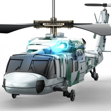 Syma Rc Military Helicopter S54H For Kids - One-Key Start/Landing, Altitude Hold, Upgraded Protection System, 3.5 Channel Toy Fo