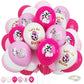 Cowgirl Balloons, 12 Inch Western Cowgirl Party Decorations Hot Pink Pastel Pink White Cow Party Balloons Cowgirl Print Balloons