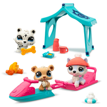 Littlest Pet Shop Snowy Day Play Pack - Authentic Mystery Figures, Collectible Toy for Kids Ages 4+, Multicolor