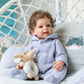Roshuan Reborn Baby Boy 22 Inch Anatomically Correct Baby Boy Doll Silicone Full Body Realistic Boy Toddler Baby Dolls Curly Hair With Teeth For Boys Girls Gift