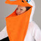 Fun Costumes Pelican Bird Costume For Kids - Fleece Suit, Headpiece, Pants With Shoe Cover- Small, Orange