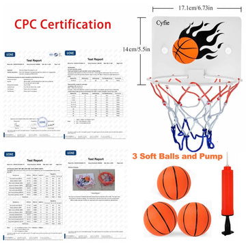 Cyfie Basketball Hoop Toddler, Bathtub Bath Toys For Office Desk Bathroom Slam Dunk Games, Suction Cup Basketball Hoop For Kids Girls Boys