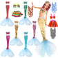 Sparkling Mermaid Doll Clothes Set - 11.5 Inch Doll Fashion Dresses For Girls - 11 Pcs Dolls Swimsuit Mermaid Clothes And Access