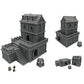 Paintable Tabletop Miniature Building Terrains Compatible with D&D and Alike RPG War Games - 18mm/28mm Scale Scenery with Mediev