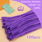 Giwrmu 100 Pieces Pipe Cleaners Chenille Stem, Light Purple Pipe Cleaners Craft, Fuzzy Sticks Craft Supplies, Colored Pipe Clean