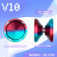 Magicyoyo V10 Blue Red Unresponsive Yoyo Professional Finger Spin Yoyo With 12 Yoyo Strings, Yoyo Case, Yoyo Glove