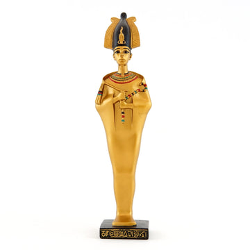 Top Collection Egyptian Osiris Statue 8.75-Inch Hand Painted Figurine With Gold Accents